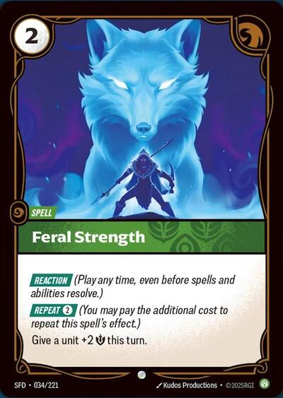 Feral Strength - Foil (Spiritforged)(SFD-034/221)(C)