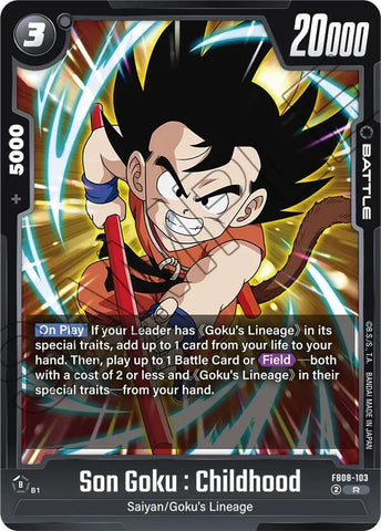 Son Goku : Childhood [Foil] (FB08-103)(R)