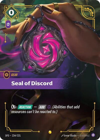 Seal of Discord - Overnumbered - Foil (Spiritforged)(SFD-234/221)(O/AA)