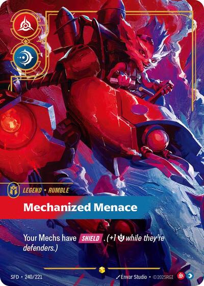 Rumble, Mechanized Menace - Overnumbered - Foil (Spiritforged)(SFD-240/221)(O/AA)