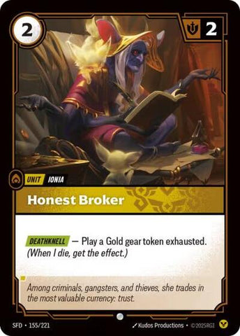 Honest Broker (Spiritforged)(SFD-155/221)(C)