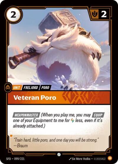 Veteran Poro - Foil (Spiritforged)(SFD-099/221)(C)