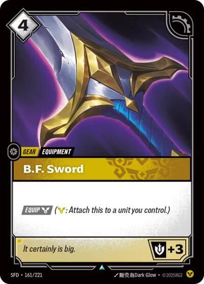 B.F. Sword - Foil (Spiritforged)(SFD-161/221)(U)