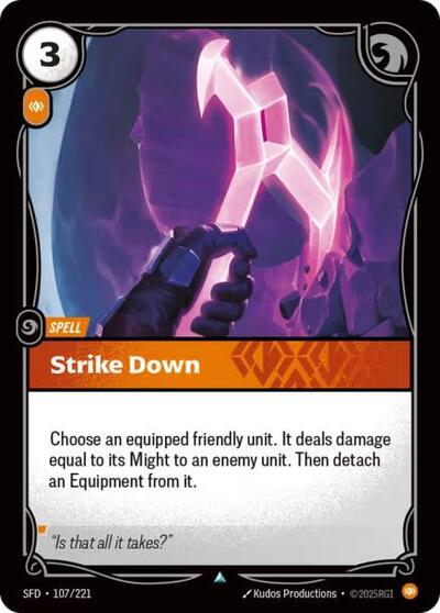 Strike Down - Foil (Spiritforged)(SFD-107/221)(U)