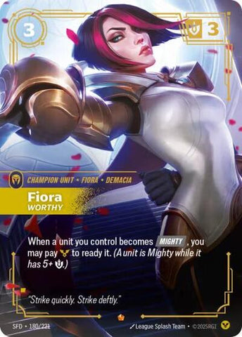 Fiora, Worthy - Foil (Spiritforged)(SFD-180/221)(E)