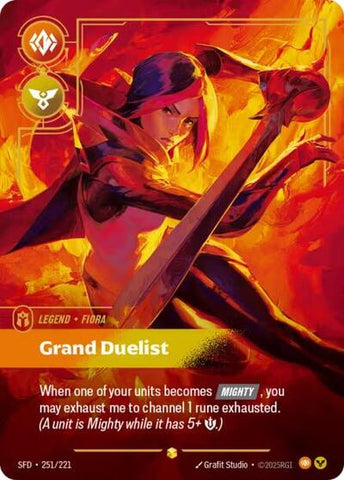 Fiora, Grand Duelist - Overnumbered - Foil (Spiritforged)(SFD-251/221)(O/AA)
