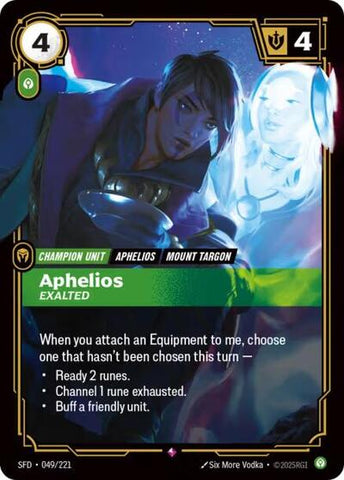 Aphelios, Exalted - Foil (Spiritforged)(SFD-049/221)(R)