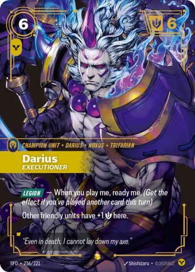 Darius, Executioner - Overnumbered - Foil (Spiritforged)(SFD-236/221)(O/AA)