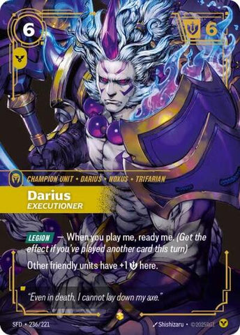 Darius, Executioner - Overnumbered - Foil (Spiritforged)(SFD-236/221)(O/AA)