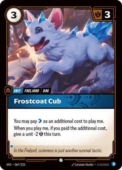Frostcoat Cub - Foil (Spiritforged)(SFD-067/221)(C)