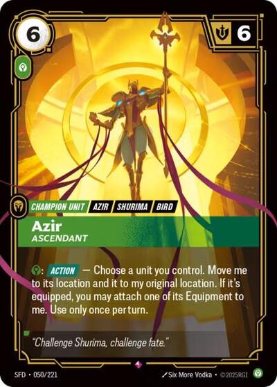 Azir, Ascendant - Foil (Spiritforged)(SFD-050/221)(R)