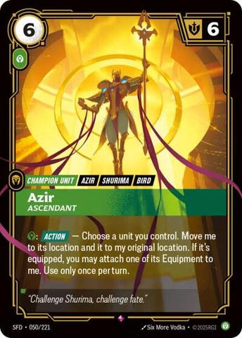 Azir, Ascendant - Foil (Spiritforged)(SFD-050/221)(R)