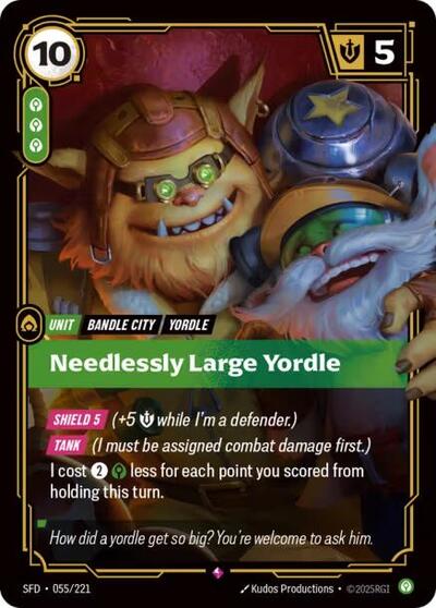 Needlessly Large Yordle - Foil (Spiritforged)(SFD-055/221)(R)
