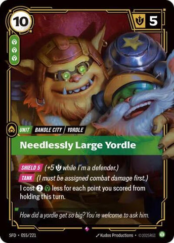 Needlessly Large Yordle - Foil (Spiritforged)(SFD-055/221)(R)