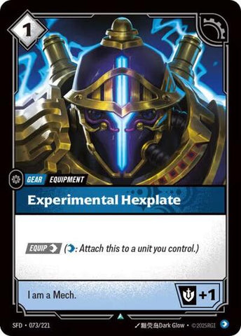 Experimental Hexplate (Spiritforged)(SFD-073/221)(U)