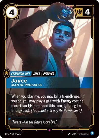 Jayce, Man of Progress - Foil (Spiritforged)(SFD-084/221)(R)