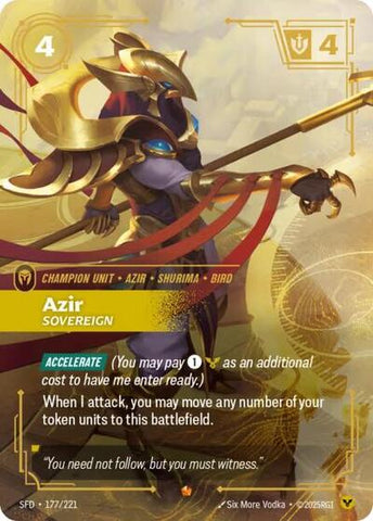 Azir, Sovereign - Foil (Spiritforged)(SFD-177/221)(E)