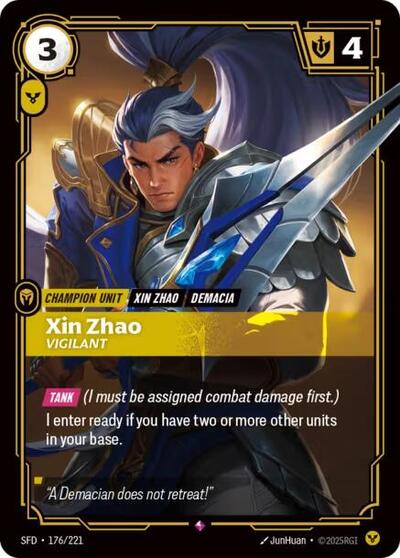 Xin Zhao, Vigilant - Foil (Spiritforged)(SFD-176/221)(R)