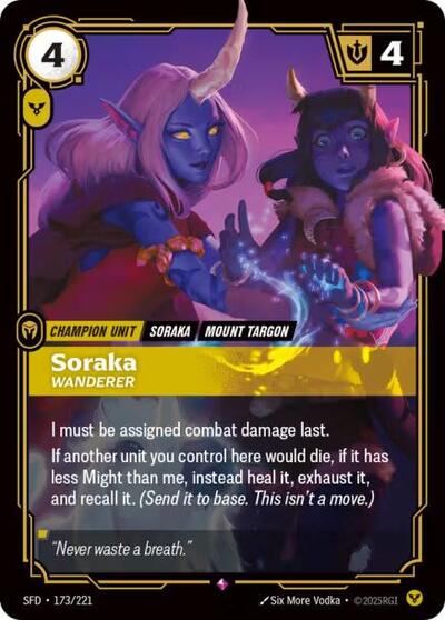 Soraka, Wanderer - Foil (Spiritforged)(SFD-173/221)(R)