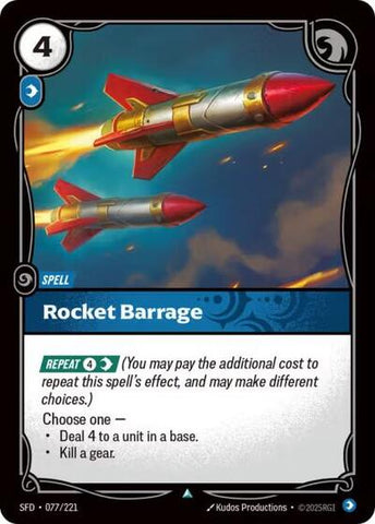 Rocket Barrage - Foil (Spiritforged)(SFD-077/221)(U)