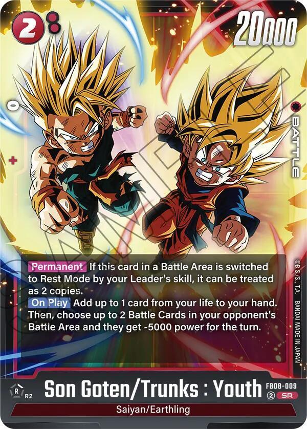 Son Goten/Trunks : Youth [Foil] (FB08-009)(SR)