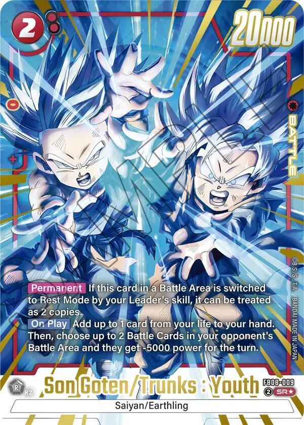 Son Goten/Trunks : Youth [Alternate Art] [Foil] (FB08-009)(SR)