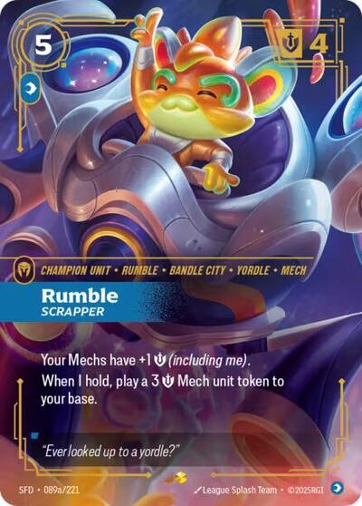Rumble, Scrapper - Alternate Art - Foil (Spiritforged)(SFD-089a/221)(O/AA)