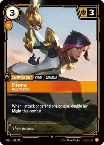 Fiora, Peerless - Foil (Spiritforged)(SFD-110/221)(R)