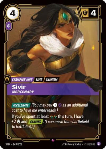 Sivir, Mercenary - Foil (Spiritforged)(SFD-143/221)(R)