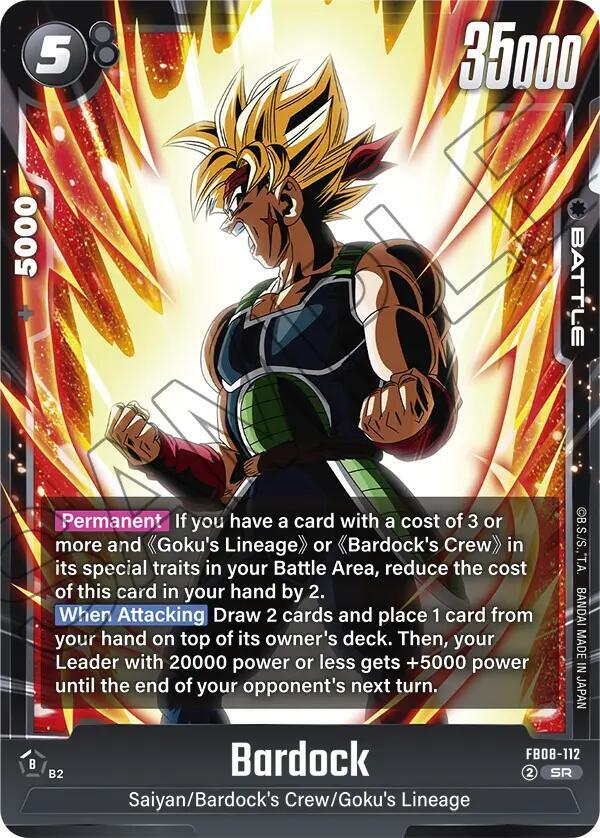 Bardock [112] [Foil] (FB08-112)(SR)