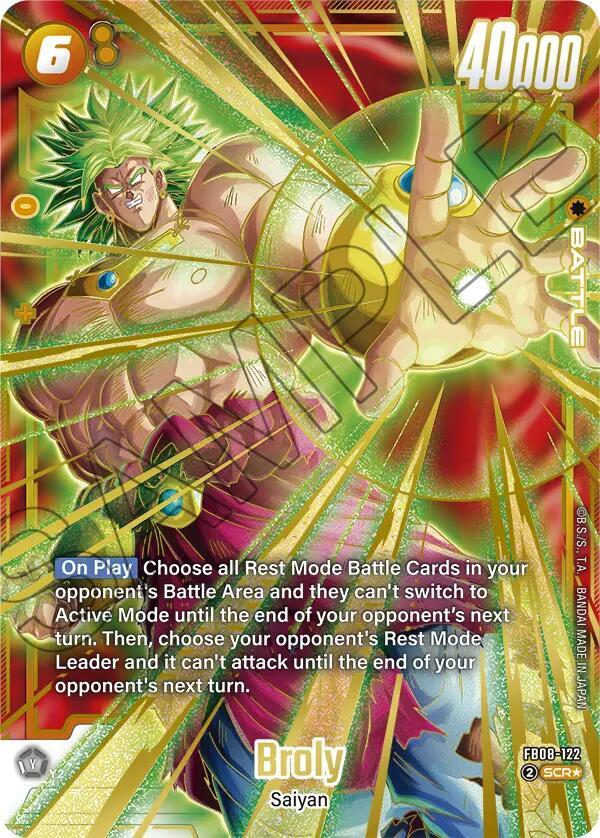Broly [122] [Alternate Art] [Foil] (FB08-122)(SCR)