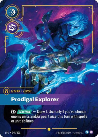 Ezreal, Prodigal Explorer - Overnumbered - Foil (Spiritforged)(SFD-248/221)(O/AA)