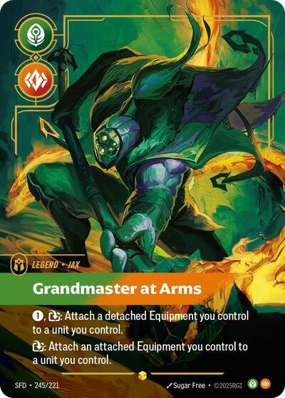 Jax, Grandmaster At Arms - Overnumbered - Foil (Spiritforged)(SFD-245/221)(O/AA)