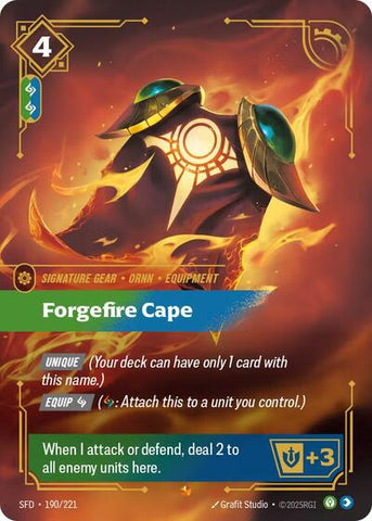 Forgefire Cape - Foil (Spiritforged)(SFD-190/221)(E)