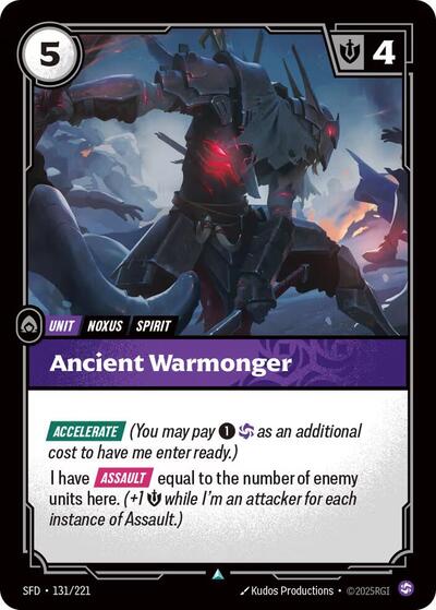 Ancient Warmonger - Foil (Spiritforged)(SFD-131/221)(U)