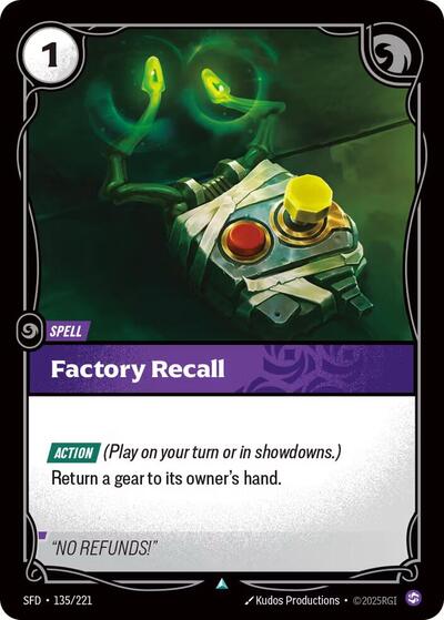 Factory Recall - Foil (Spiritforged)(SFD-135/221)(U)