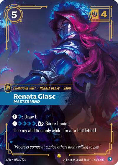 Renata Glasc, Mastermind - Alternate Art - Foil (Spiritforged)(SFD-088a/221)(O/AA)