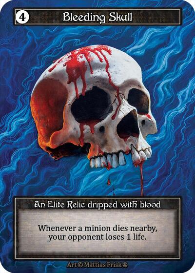 Bleeding Skull - Foil (Gothic)(EL)