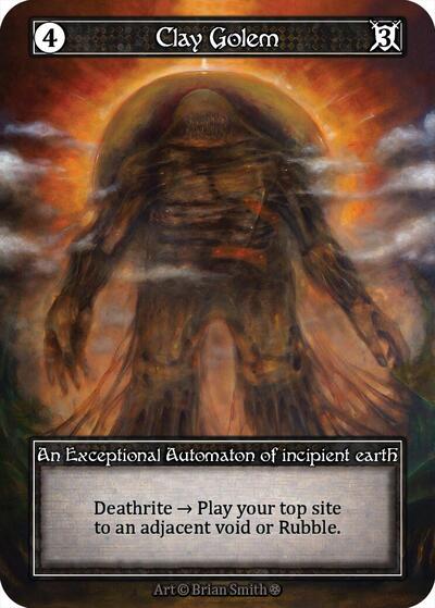 Clay Golem - Foil (Gothic)(EX)