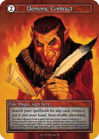 Demonic Contract - Foil (Gothic)(EL)