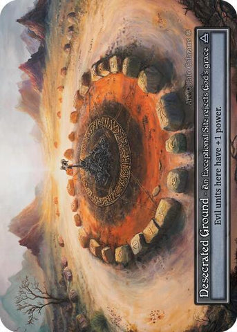 Desecrated Ground - Foil (Gothic)(EX)