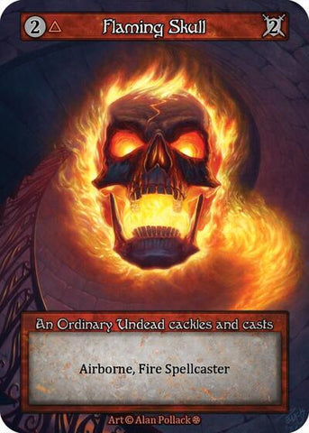 Flaming Skull (Gothic)(OR)