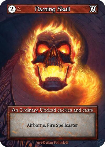 Flaming Skull - Foil (Gothic)(OR)