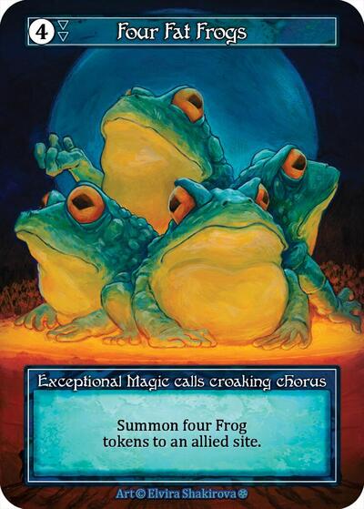 Four Fat Frogs - Foil (Gothic)(EX)