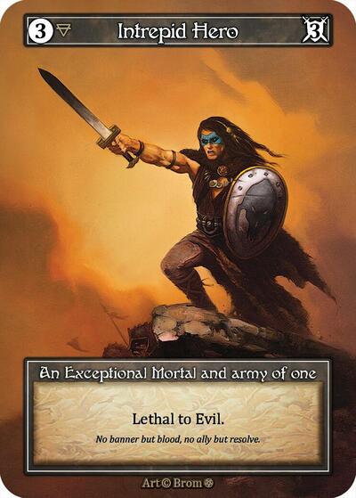 Intrepid Hero - Foil (Gothic)(EX)