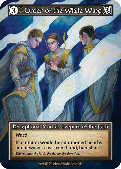 Order of the White Wing - Foil (Gothic)(EX)
