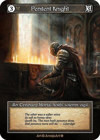 Penitent Knight - Foil (Gothic)(OR)