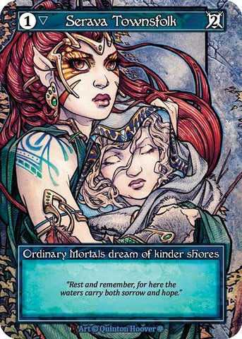 Serava Townsfolk - Foil (Gothic)(OR)