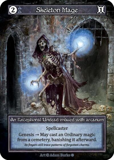 Skeleton Mage - Foil (Gothic)(EX)