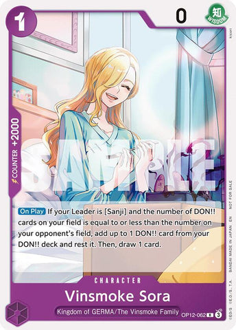 Vinsmoke Sora [Tournament Pack 2026 Vol. 1] (One Piece Promotion Cards)(OP12-062)(R)